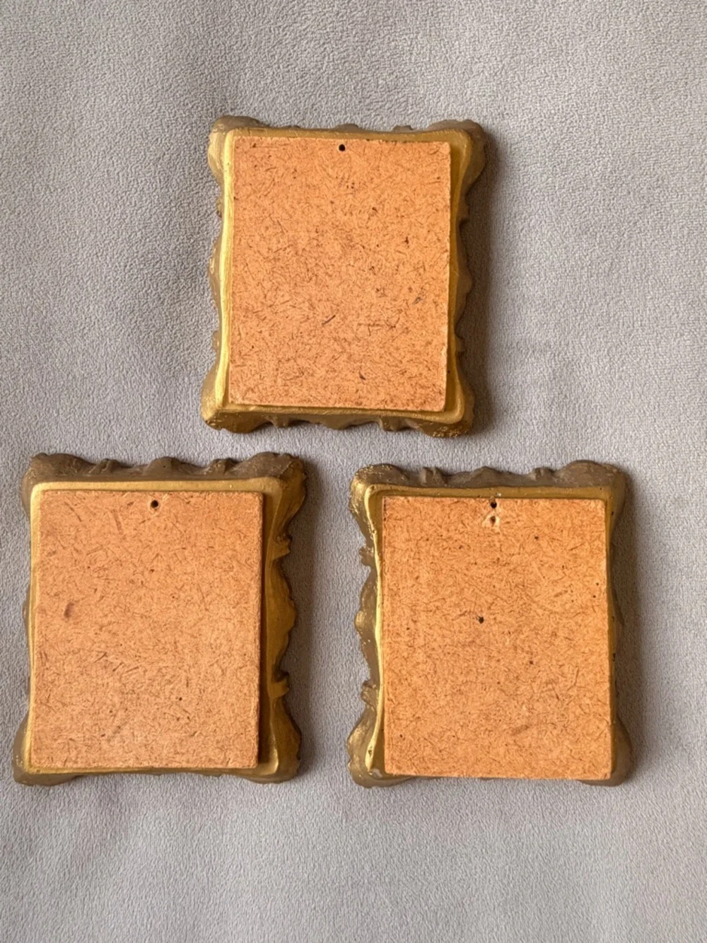 Antique Renaissance Wall Art - Gold  - Set of 3 - Picture 2 of 5